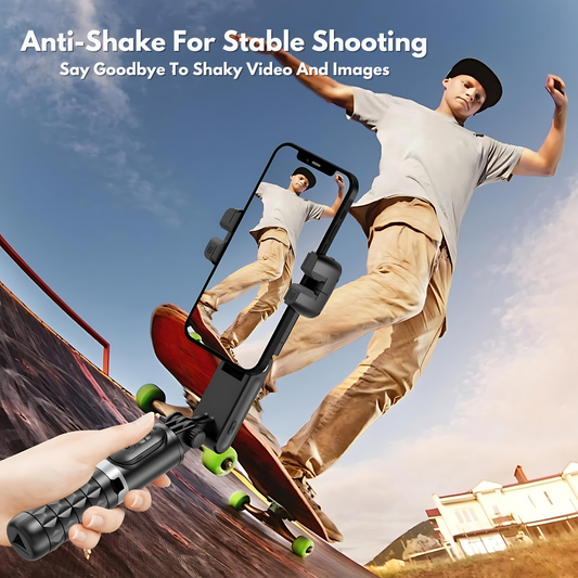 360ยฐ Rotating Gimbal Tripod/Selfie Stick