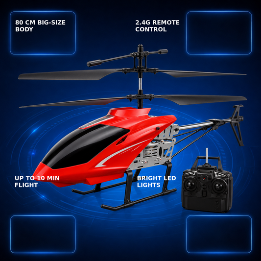 Large RC helicopter features and benefits