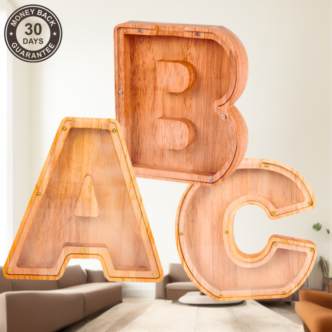 Custom Wood Letter Bank