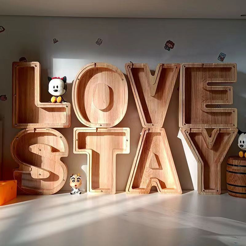 Custom Wood Letter Bank