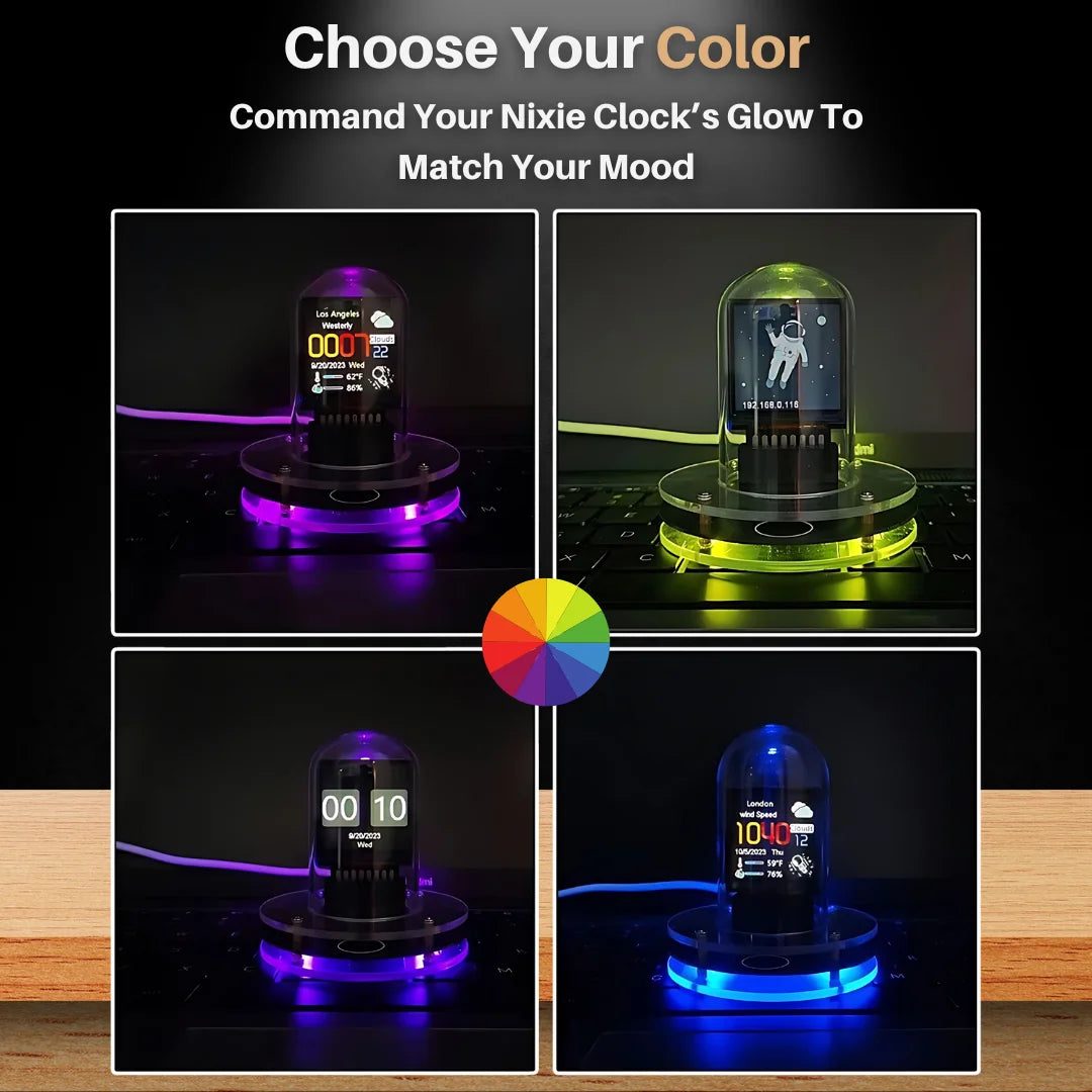 Smart Nixie Tube Desk Clock