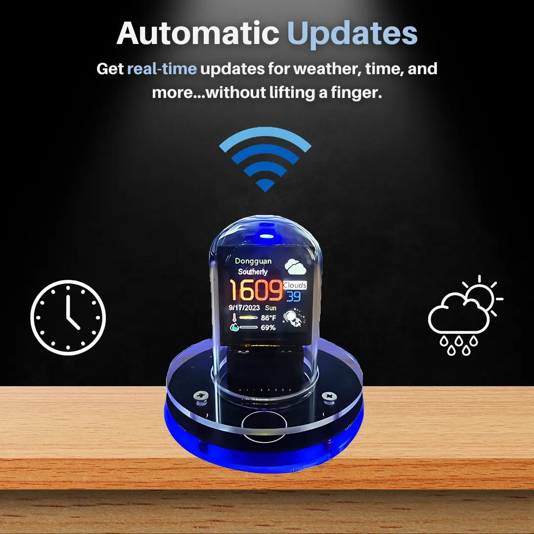 Smart Nixie Tube Desk Clock