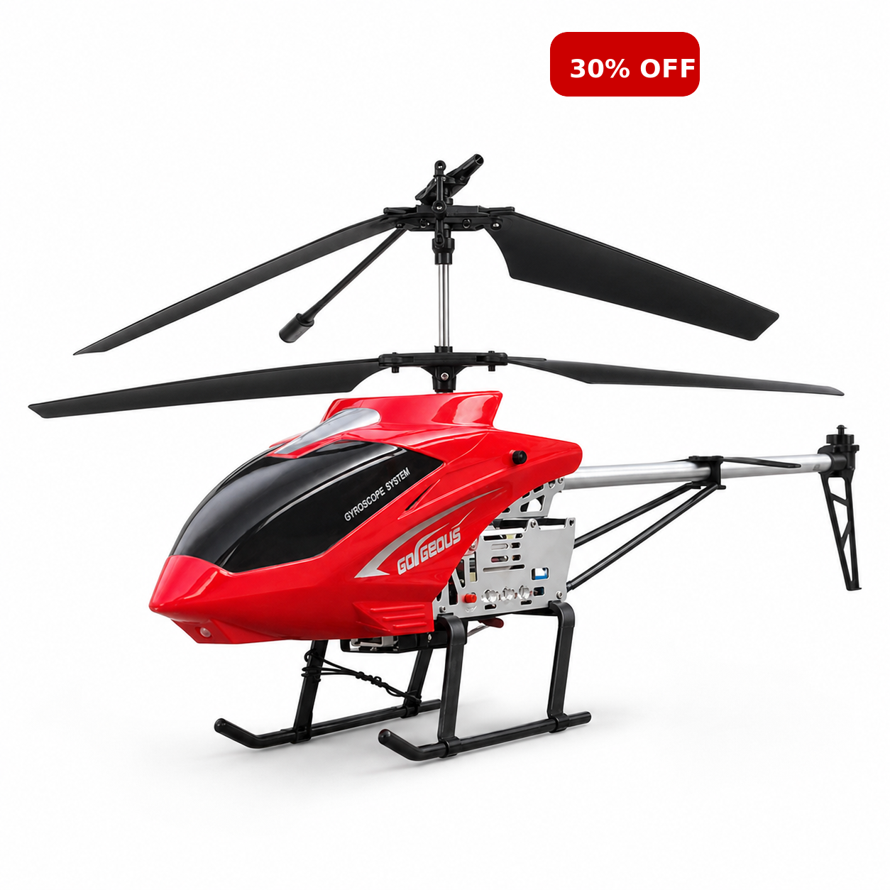Red large RC helicopter variant