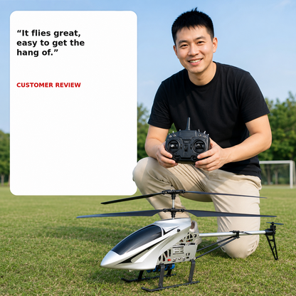 Customer review for large RC helicopter