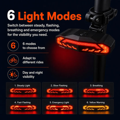 Smart Bike Rear Tail Light Pro