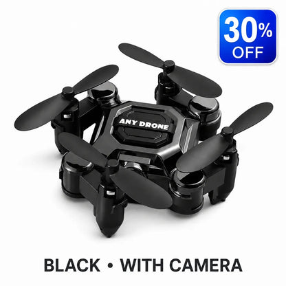 Pocket-Ready Mini Drone Black With Camera