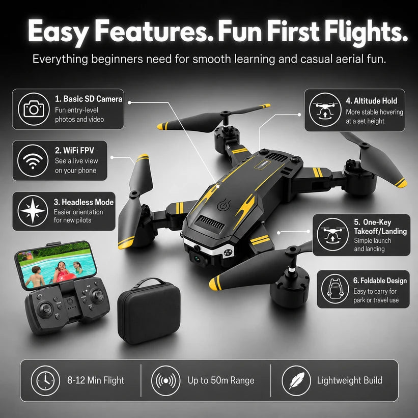 Easy-Fly Beginner Camera Drone