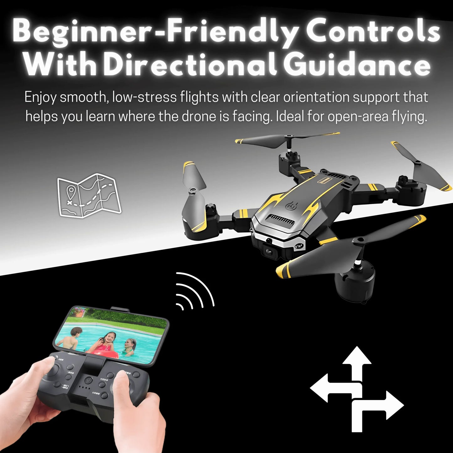 EasyFly Beginner Drone With Dual Cameras