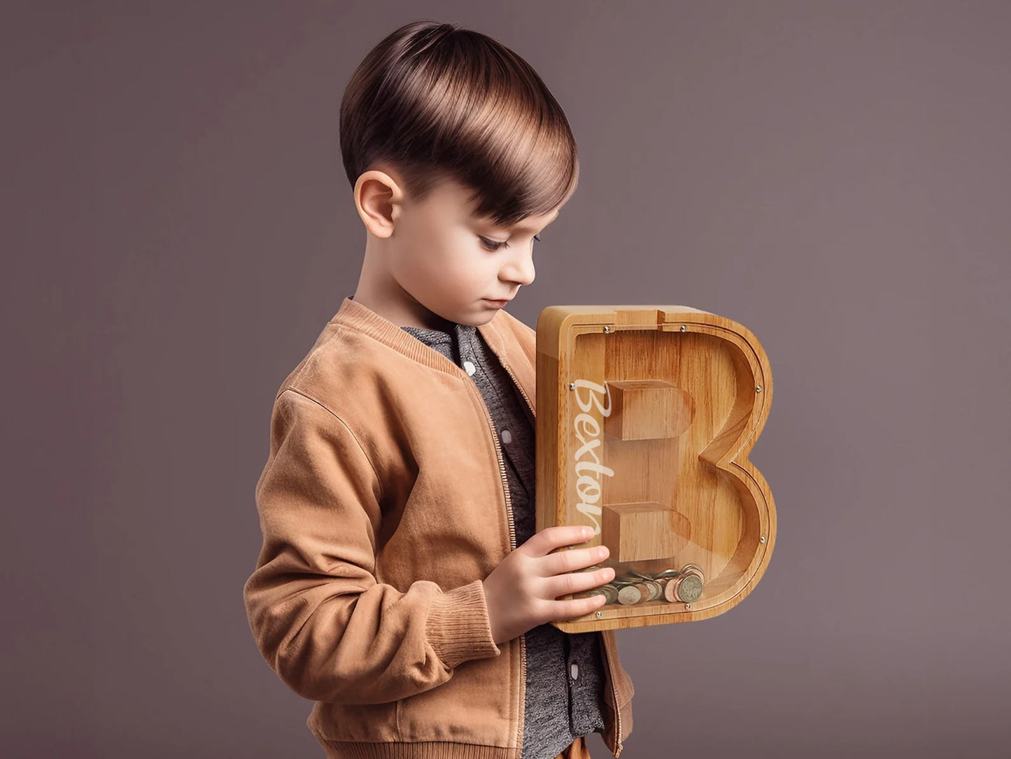 Custom Wood Letter Bank