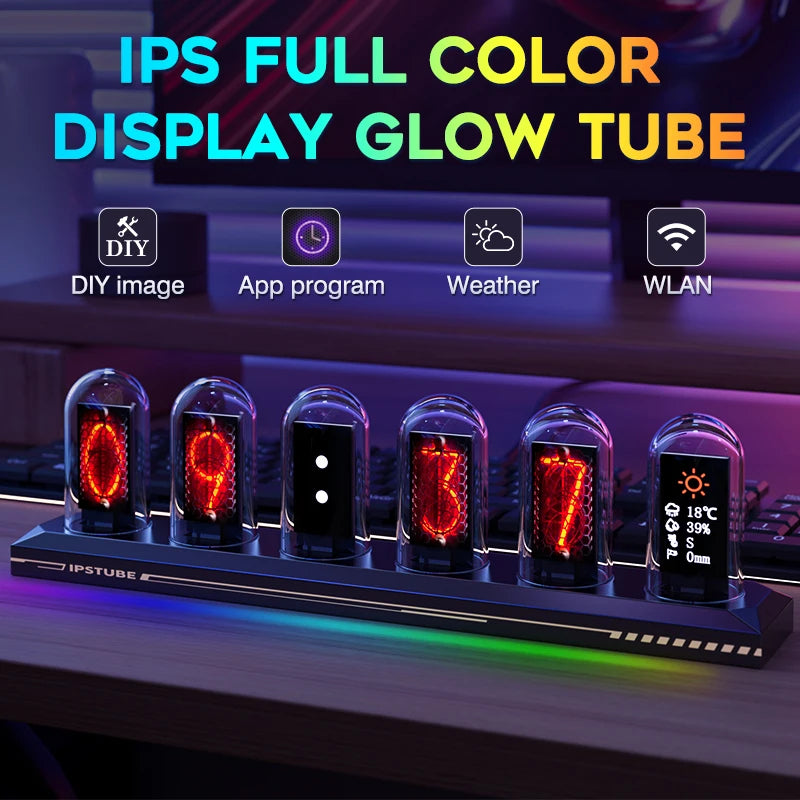 Modern Nixie-Style Digital Clock