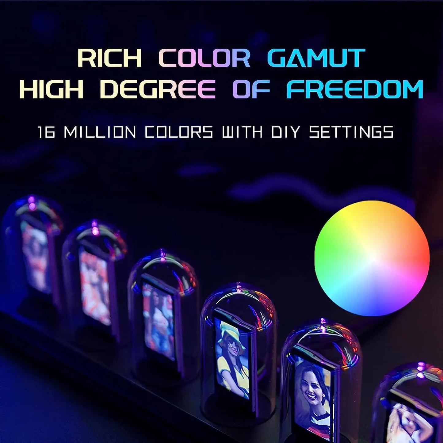 Modern Nixie-Style Digital Clock