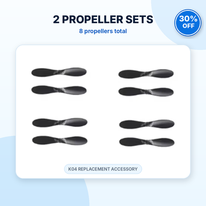 Two K04 propeller sets with eight replacement propellers