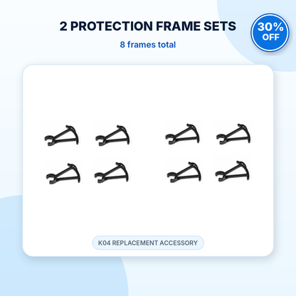 Two K04 protection frame sets with eight guards