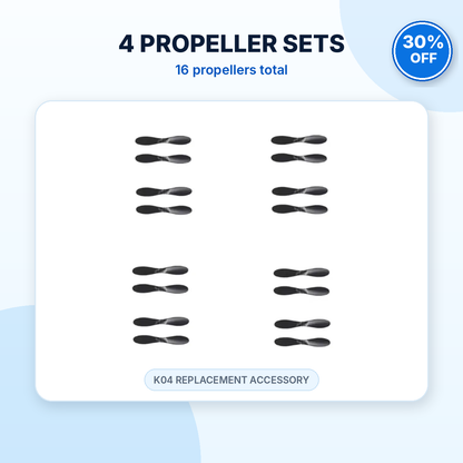 Four K04 propeller sets with sixteen replacement propellers