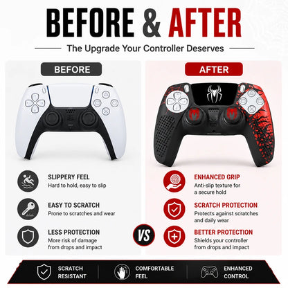 Slip-Proof Protective PS5 Spider Skin