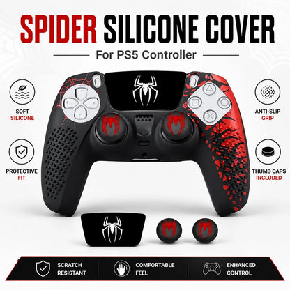 Slip-Proof Protective PS5 Spider Skin