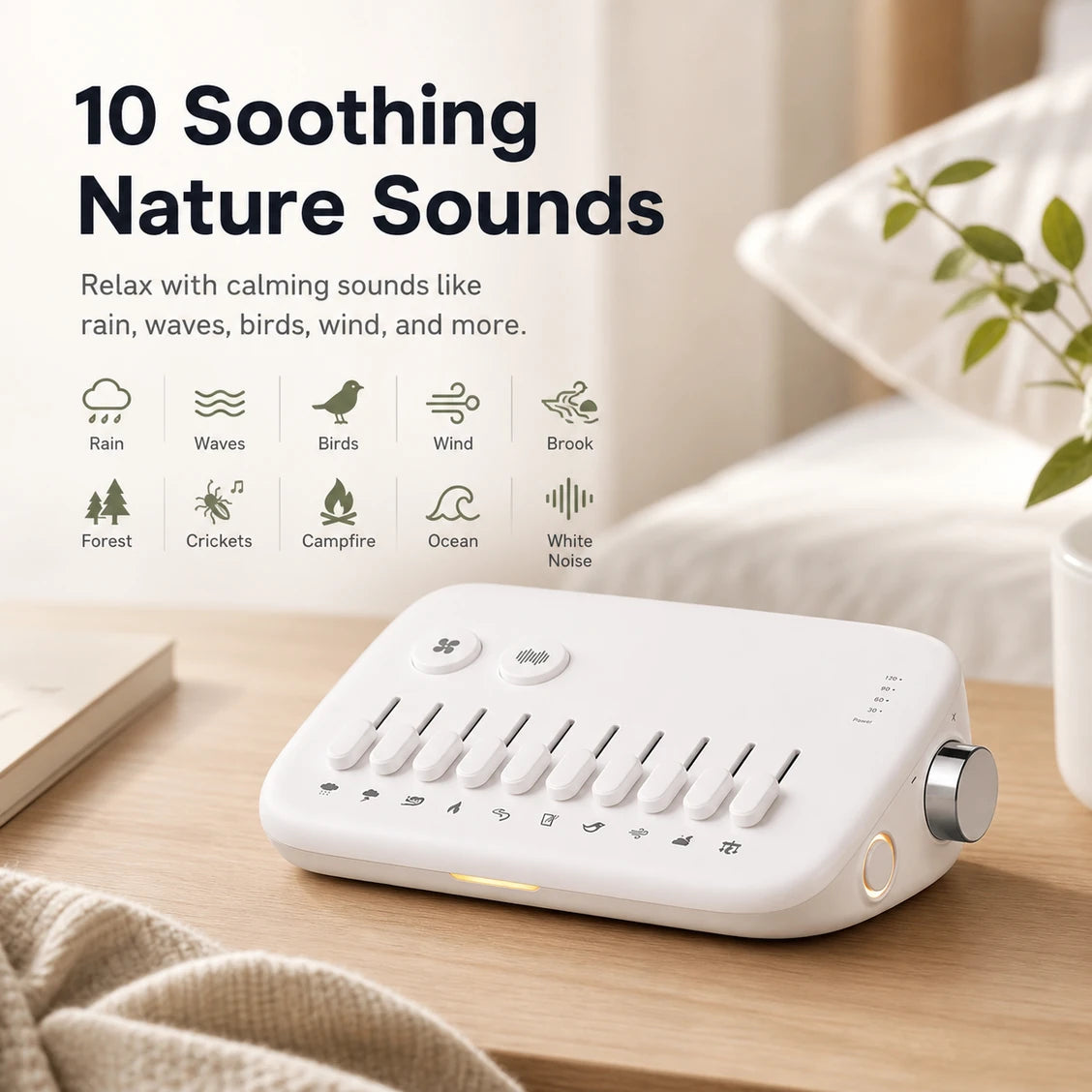 Customizable Natural Sound Sleep Machine