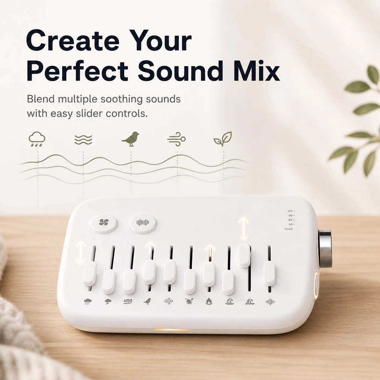 Customizable Natural Sound Sleep Machine