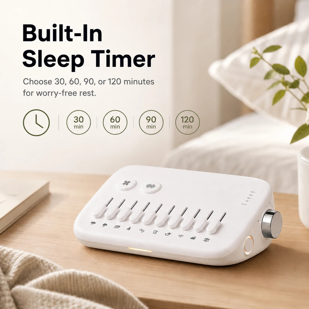 Customizable Natural Sound Sleep Machine