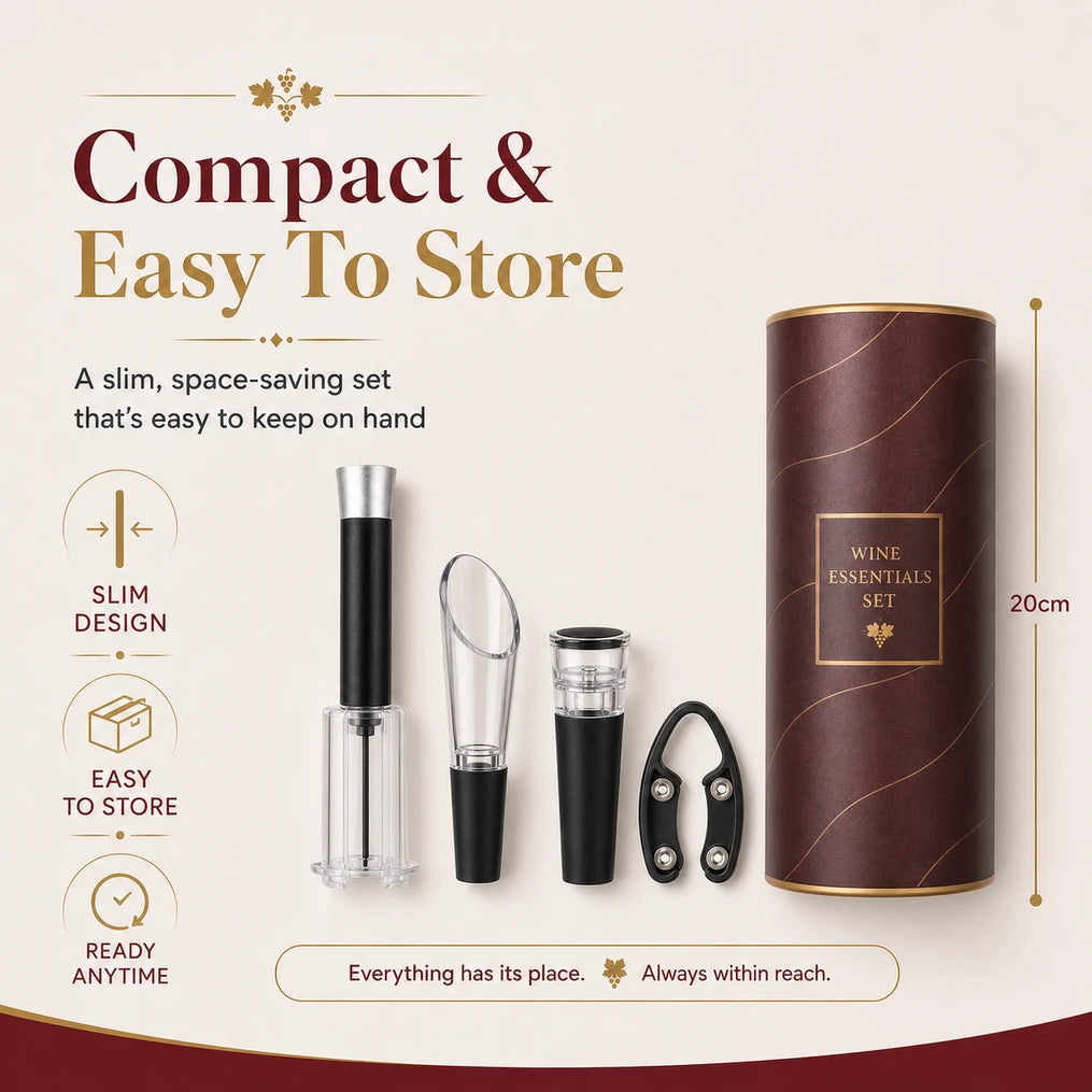 Effortless Air Pressure Wine Opener