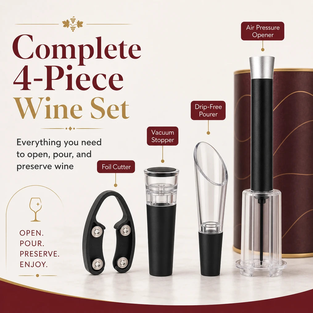 Effortless Air Pressure Wine Opener