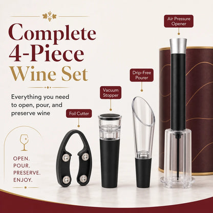 Effortless Air Pressure Wine Opener